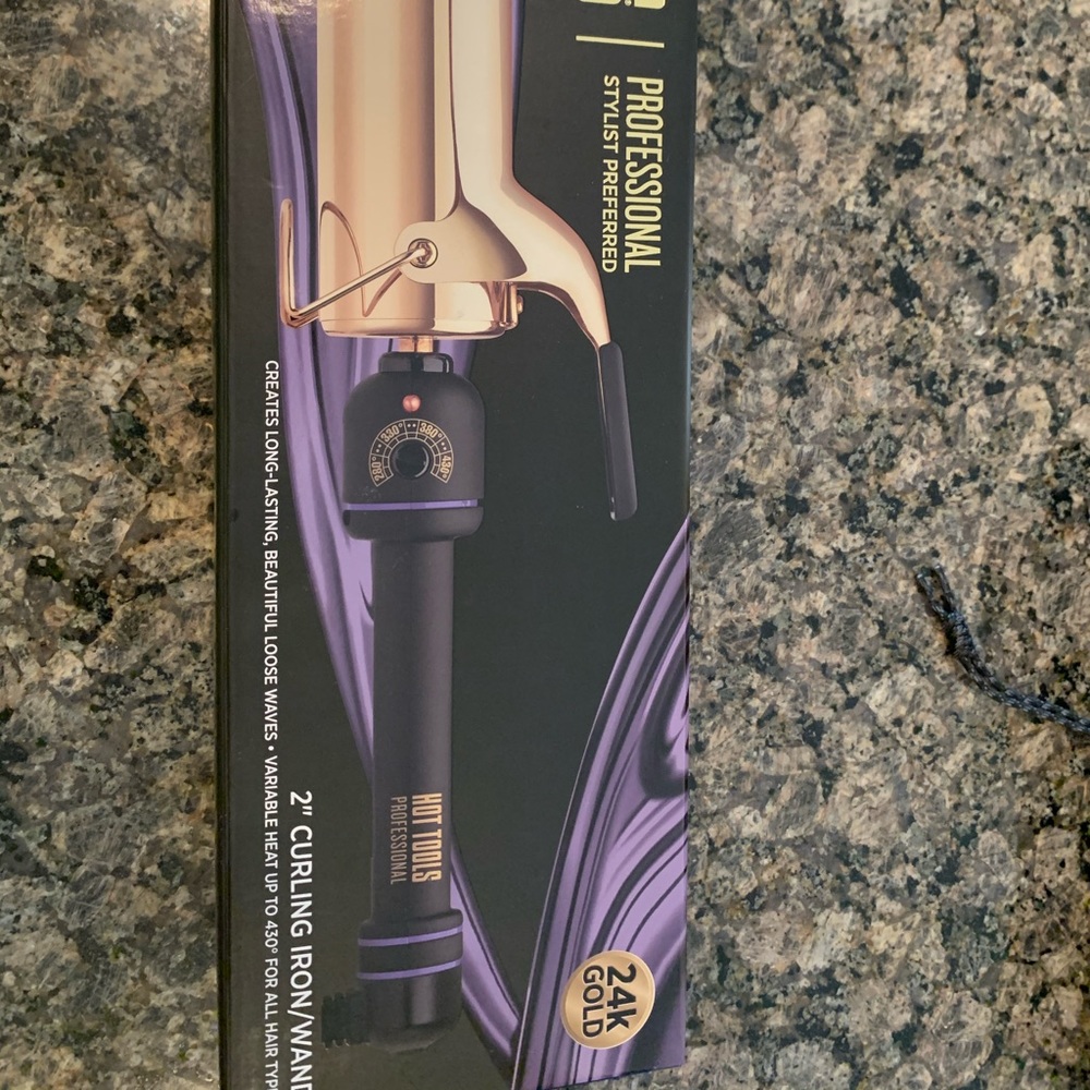 Brand New, 2in 24K Gold Hot Tools Curling Iron